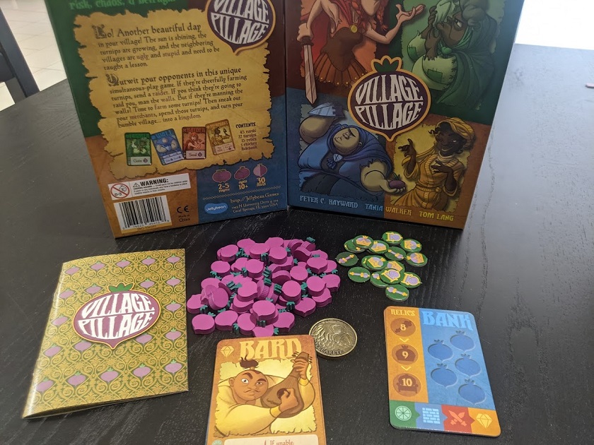 All of the components from the released version of Village Pillage