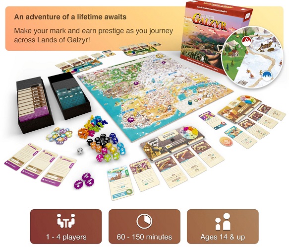 Lands of Galzyr Board