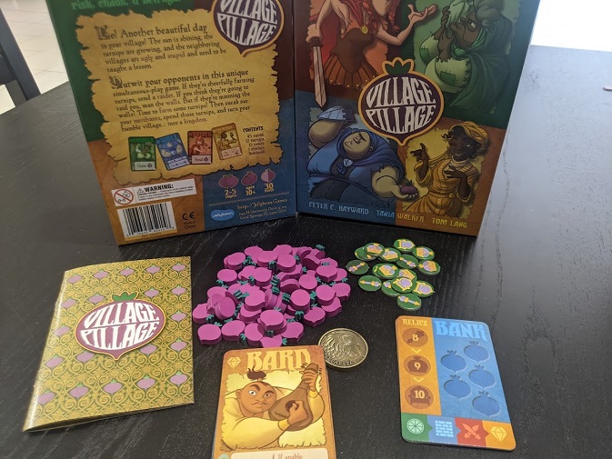 All of the components from the released version of Village Pillage