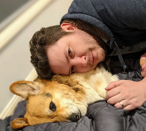 Me and my dog. He's the best.