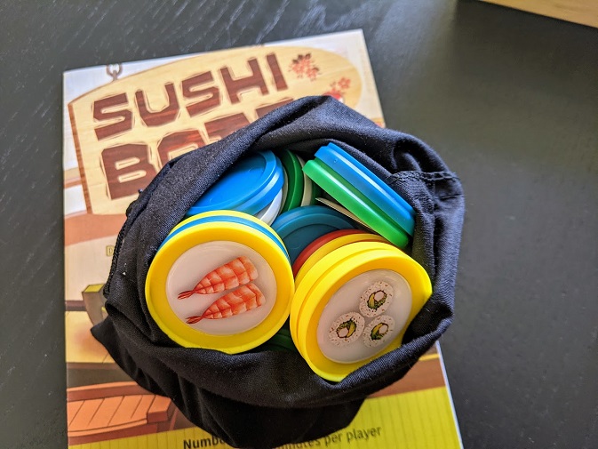 The bag provided filled to the brim with plastic sushi.