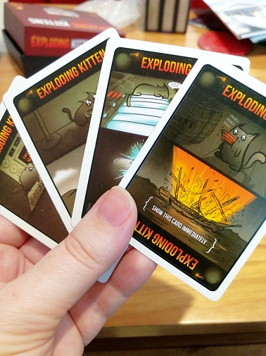 All of the exploding cat cards for Exploding Kittens.