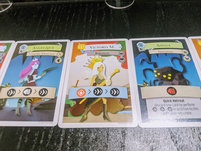 Some of the wonderful card art and the unique symbols on the cards.