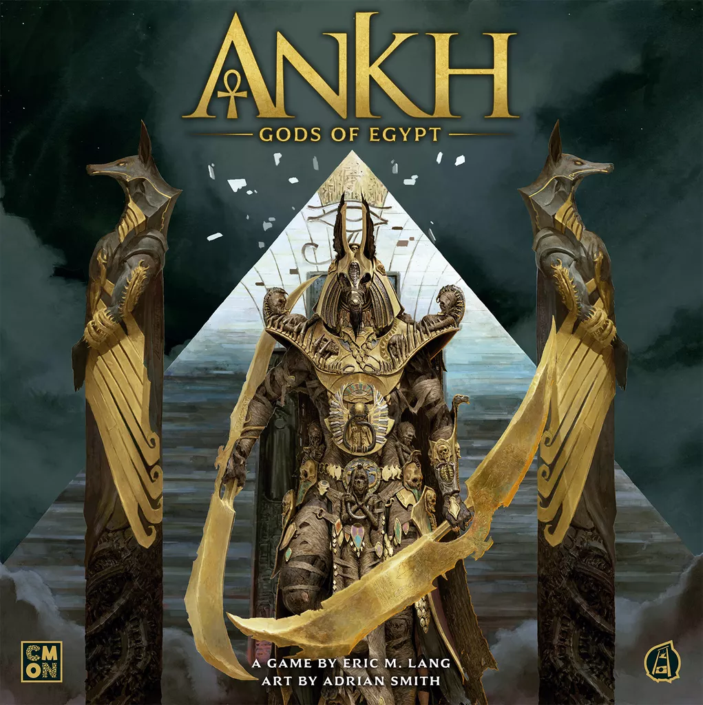 Ankh Gods of Egypt box shows Anubis in full battle armor and swords.