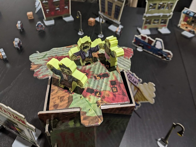 The zombie tower, used to dump zombies into the battlefield.