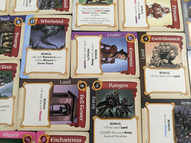 some examples of cards from fantasy realms