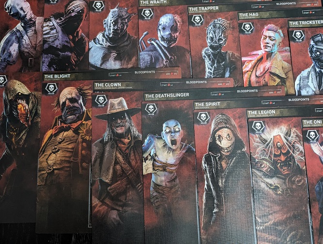 The cast of killers, including: The Blight, The Clown, The Deathslinger, The Spirit, The Legion, The Oni, The Hag, The Wraith, The Trapper, and more...