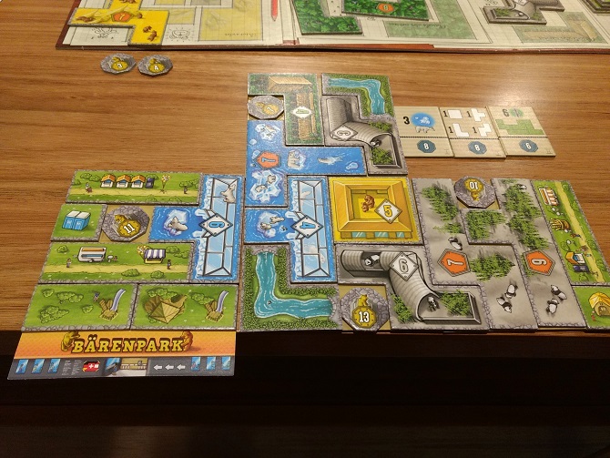 A completed park at the end of the game.
