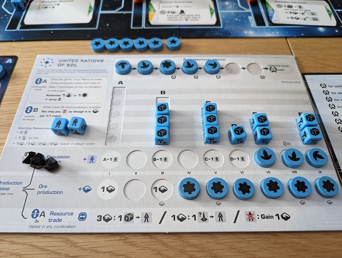 Beyond the Sun - Player Board