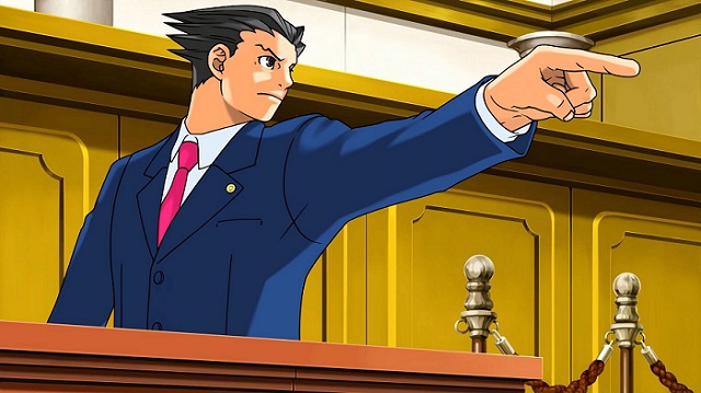 Phoenix Wright Ace Attorney Pointing his Finger