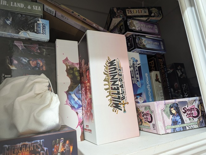 Cupboard filled with components and boxes