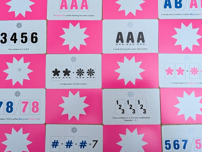 The front and backs of objective cards in Duos.